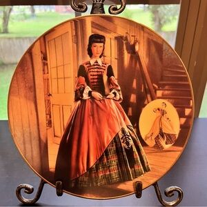 Bradford Exchange Limited Edition Gone with the Wind Plaid Business Attire plate